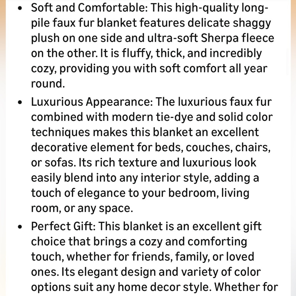 Luxurious shaggy fleece sherpa Blanket - Picture 6 of 6